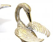 Metal İkili Kuğu Seti 37 Cm Biblo Dekoratif Hediyelik - 2