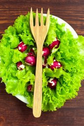 Zeytin Ağacı Çatal | 1 Adet El Yapımı Ahşap Salata Çatalı - 1