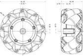 SZDoit Mecanum Wheel 4wd Metal Robot Araba Şasi Öğrenme Kiti - 7