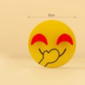 Kendinden Yapışkanlı Kalp Emojili  Askı Pratik Elbise ,Mutfak Askısı - 8