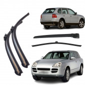 PORSCHE CAYENNE ARKA VE ÖN SİLECEK SETİ 2002--2009 - 1