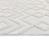 Madu İskandinav Tarz Saçaklı Krem Dokuma Salon ve Oturma Odası Halısı 1184_RO_66 - 3