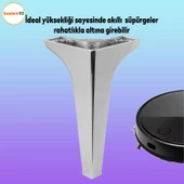 Sedef Lüks Mobilya Kanepe Tv Ünitesi Konsol Koltuk Ayağı 19 Cm Parlak Krom Ayakları 4 Adet - 7