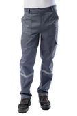 Kışlık İş Takımı Çok Cepli Reflektörlü Mont 4111 ve 7/7 İş Pantolonu 2958 Gri Renk Yüzde Yüz Pamuk - 9
