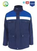 Kışlık İş Takımı Çok Cepli Reflektörlü Mont 4111 ve 7/7 İş Pantolonu 2958 Lacivert Renk Yüzde Yüz Pamuk - 7