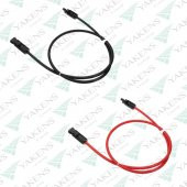 Güneş Paneli Uzatma Kablosu 4mm (1m+1m) Çift Taraflı Mc4 Soketli Solar Ara Kablo Siyah Kırmızı thumbnail 8