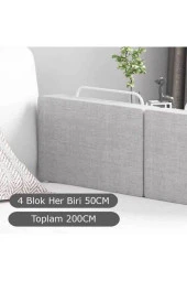 RevuBaby 200 cm Serenty Plus Yatak Bariyeri Bebek Ve Çocuk Korkuluğu Güvenlik Bariyeri Gri - 5