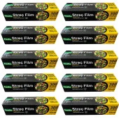 Fresh-Up Şeffaf Mutfak Rulo Streç Film Folyo - 30 Cm. x 300 Metre - Gıdaya Uygun - 10 Paket thumbnail 1