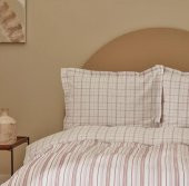 Karaca Home Nevresim Takımı Pamuk Dönüşüm Recycle Tek Kişilik Geo Bordo - 3