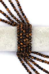 Kaplan Gözü Doğal Taş Dizi 6 mm Fasetli Küre Kesim thumbnail 1