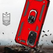 Smody Xiaomi Redmi Note 12 Pro 4G Kılıf Kamera Korumalı Sürgülü Yüzüklü Standlı Tank - 2