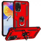 Smody Xiaomi Redmi Note 12 Pro 4G Kılıf Kamera Korumalı Sürgülü Yüzüklü Standlı Tank - 5