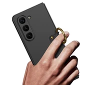 Galaxy Z Fold 5 Kılıf Zore Kıpta Yüzüklü Flip Sert Kılıf - 5