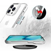Apple iPhone 13 Pro Max Kılıf Zore Şeffaf Ultra İnce Airbag Tasarımlı Okka Kılıf - 7