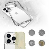 Apple iPhone 13 Pro Max Kılıf Zore Şeffaf Ultra İnce Airbag Tasarımlı Okka Kılıf - 9