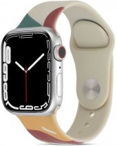 Apple Watch 7 45mm Kordon KRD-62 Silikon Strap Kayış - 1