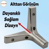 Sedef Lüks Mobilya Kanepe Sehpa Tv Ünitesi Koltuk Ayağı 10 Cm Krom Ayakları (4 ADET) - 5