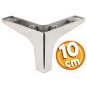Sedef Lüks Mobilya Kanepe Sehpa Tv Ünitesi Koltuk Ayağı 10 Cm Krom Ayakları (4 ADET) - 3
