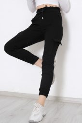 Beli Lastikli Kargo Pantolon Siyah - 8984.160. - 3