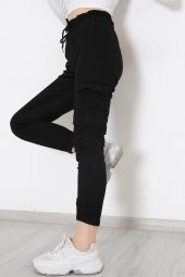 Beli Lastikli Kargo Pantolon Siyah - 8984.160. - 7