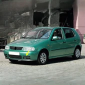 VW Polo HB 1994-1999 Ön Tampon Sol Sis Farı Üstü Çıtası 6N0853665A - 1
