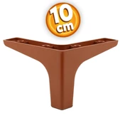 Sedef Lüks Mobilya Kanepe Sehpa Tv Ünitesi Koltuk Ayağı 10 Cm Düz Kahverengi Ayakları (4 ADET) thumbnail 3