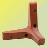 Sedef Lüks Mobilya Kanepe Sehpa Tv Ünitesi Koltuk Ayağı 10 Cm Düz Kahverengi Ayakları (4 ADET) thumbnail 4