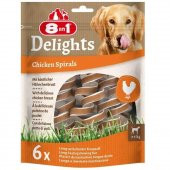 8 in 1 Delights Chicken Spirals Tavuklu Burgu Köpek Ödülü 6lı - 1