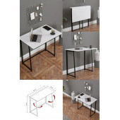 Fahrettin Küçük Work Katlanabilir Çalışma Masası Bilgisayar Masası Çizim Masası Work001 Beyaz - 1