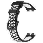 Huawei Band 8 Kordon Delikli Çift Renk Silikon Kayış - 1