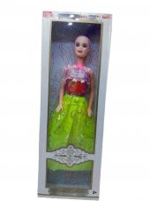 Pembe-Yeşil Elbiseli Model Bebek 30 Cm - 1