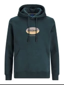 JACK JONES Kapüşonlu Yazı Baskılı Erkek Sweatshirt 12242197 thumbnail 7