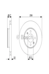 Ön Fren Aynası Havalı Accent 11/05 I10 01/08 Rıo 05 256×22×4dlxhavalı 0986479367bos-0986479r77 0 986 - 1