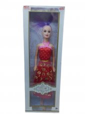 Kırmızı Elbiseli Model Bebek 30 Cm - 1