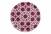 Porland Morocco Desen5 Fuşya Düz Tabak 24 cm 04A+P021467 thumbnail 1