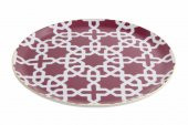 Porland Morocco Desen5 Fuşya Düz Tabak 24 cm 04A+P021467 thumbnail 2
