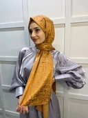 Cosie İthal  Desenli Yakma Şal 00829  TARÇIN - 2