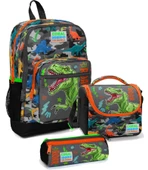 Coral High İlkokul Çantası Seti Gri Yeşil Dinazor - Erkek Çocuk thumbnail 1