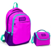 Coral High Pembe Mor Çanta Ve Beslenme Seti - 1