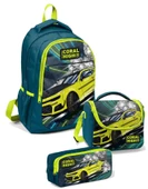 Coral High İlkokul Çanta Takımı Nefti Sarı Araba Erkek Çocuk Okul Çantası Seti thumbnail 1