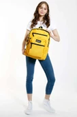 Kaukko Full Pocket Okul ve Günlük Sırt Çantası - Sarı thumbnail 4