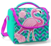 Coral High Okul Sırt Çantası ve Beslenme Çantası Seti - Kız Çocuk Pembe Flamingo - USB Soketli thumbnail 4