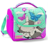 Coral High Okul Çantası ve Beslenme Çantası Seti - Kız Çocuk Sevimli Kedi ve Kelebek - USB Soketli thumbnail 4