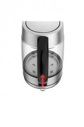 KI772D Işıklı Cam Kettle Su Isıtıcısı 1,7 Litre - 5