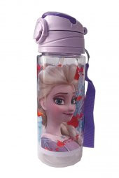 Kız Çocuk Frozen Matara 500 ml 1 Adet Lisanslı Elsa Karlar Ülkesi Suluk Okul Matarası Öğrenci Suluğu - 2
