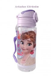 Kız Çocuk Frozen Matara 500 ml 1 Adet Lisanslı Elsa Karlar Ülkesi Suluk Okul Matarası Öğrenci Suluğu - 3