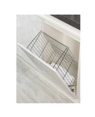 BANYO DOLAP İÇİ ÇAMAŞIR SEPETİ KAPAĞA MONTELİ KROM KAPLAMA - 1