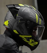 LS2 Rapıd 2 Race Raven Neon Sarı Kapalı Motosiklet Kaskı Şefaf Camlı - 2