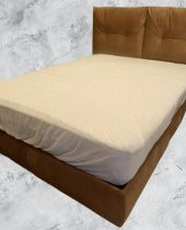 ALEZ Fitted 90177 Model Full Kenar Yatak koruyucu 120x200 Pamuk Beyaz El Yapım - 5