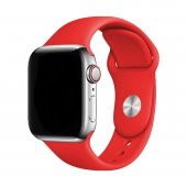 E2M CLASSIC SİLİKON APPLE WATCH KORDON 42-44-45-49MM KIRMIZI - 1